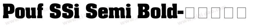 Pouf SSi Semi Bold字体转换